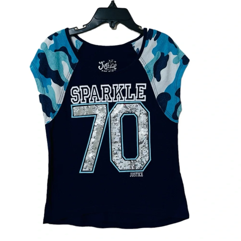 Justice Girls Size 7 Short Sleeve Shirt